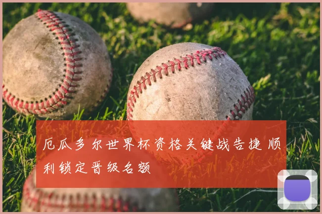 厄瓜多尔世界杯资格关键战告捷 顺利锁定晋级名额